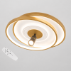 Дизайнерська LED люстра до 16м² з пультом золото білий Orbital Aura Gold & White