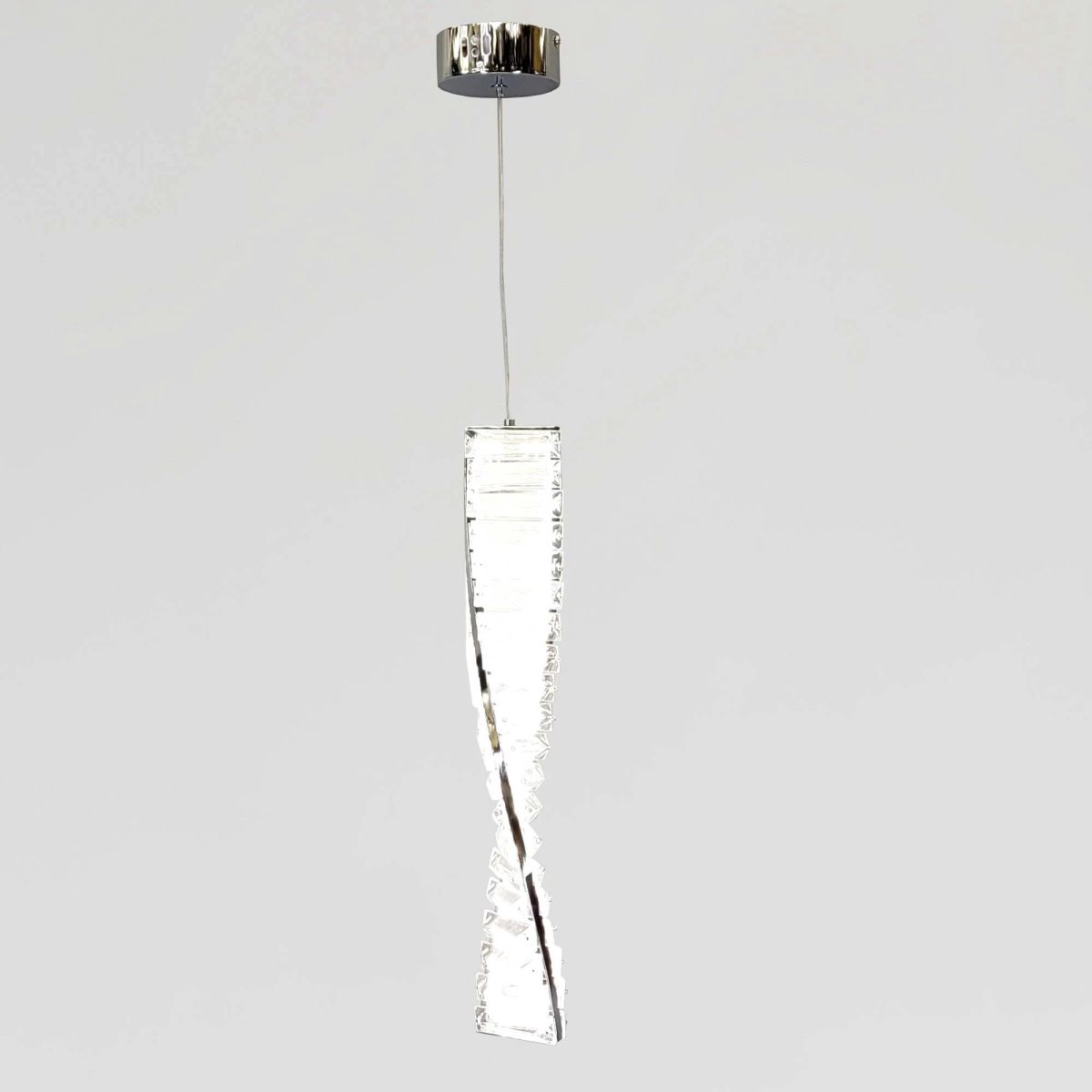 Кришталевий Led підвіс 50 см  (MD230107/50CH)