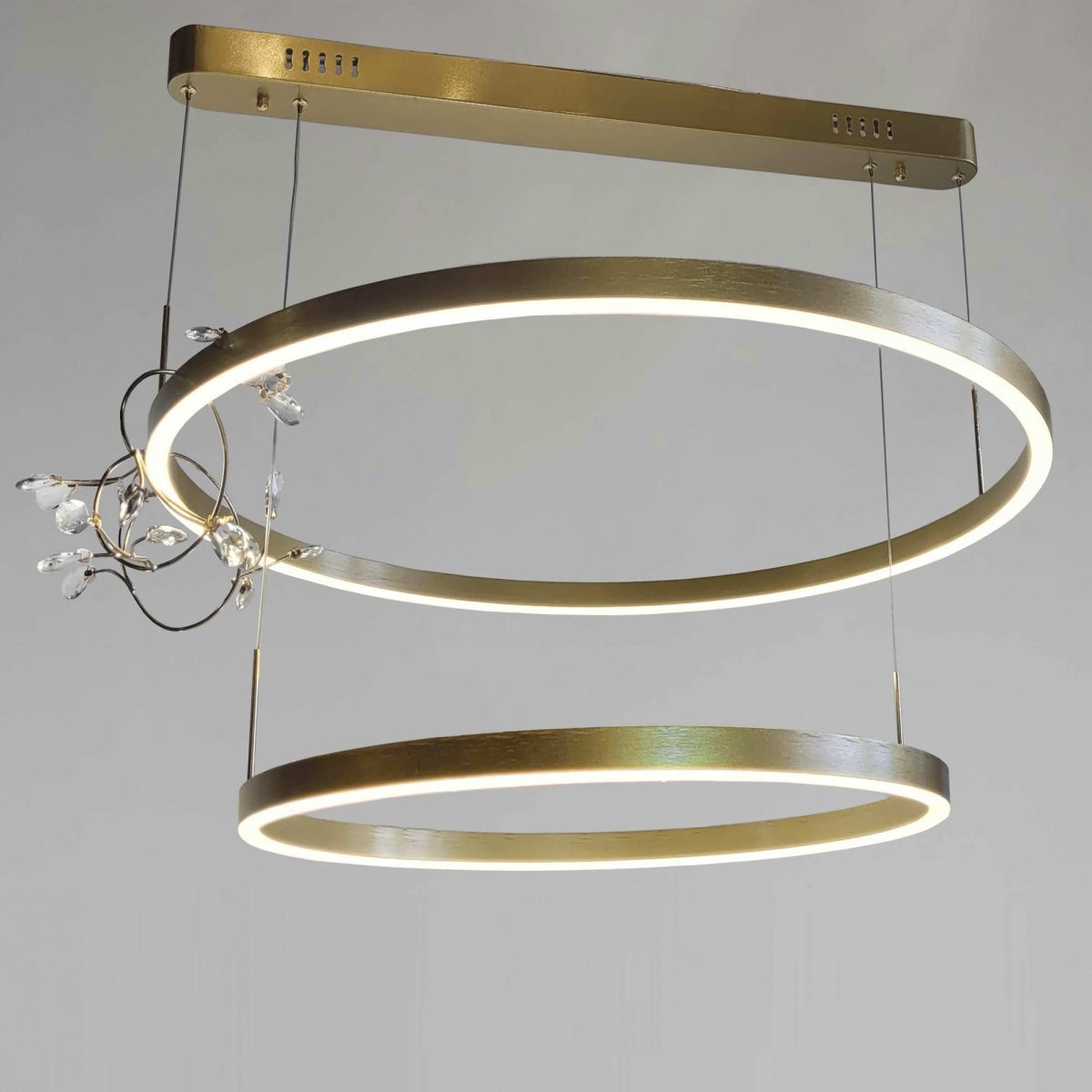 Люстра каскадна LED 80 см, колір Золото Cascata di Luce (MD230316/60+80)