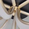 Сучасна стельова LED-люстра 95W з пультом у чорно-пудровому кольорі (2305-3+3)