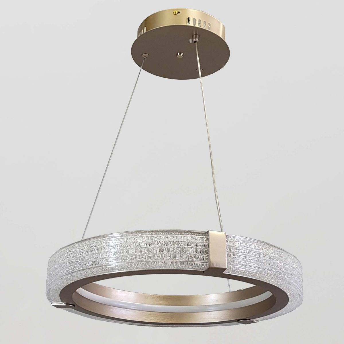 Сучасна LED-люстра-кільце (Рожеве золото матове, 40 см) MB240118/40RGD
