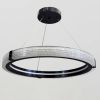 Сучасна LED-люстра-кільце MB240118/60BK (Чорна, 60 см)