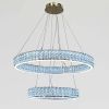 Кришталева Led люстра 2 кільця на 159 Wt кімнату до 30м² (24262/800+500GD)