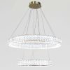 Кришталева Led люстра 2 кільця на 159 Wt кімнату до 30м² (24262/800+500GD)