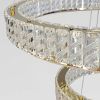 Кришталева Led люстра 2 кільця на 159 Wt кімнату до 30м² (24262/800+500GD)
