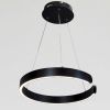 Підвісна Led люстра чорне коло (2462/400BK)