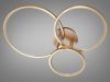 Стельова світлодіодна Led люстра до 18м² золотого коляру 84 Wt "Modern Triple Rings Gold" (2556G)