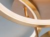 Стельова світлодіодна Led люстра до 18м² золотого коляру 84 Wt "Modern Triple Rings Gold" (2556G)