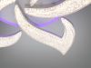 Елегантна стельова LED люстра до 20м² з ефектом «кришталевої крошки» та пультом Crystal Petals White (75W)