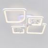 Світлодіодна Led люстра до 18м² з димером та пультом (8157/2+2WH LED 3color)