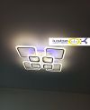 Люстра светодиодная с пультом управления до 25 м² 1127/4+4 WH RGB 192W