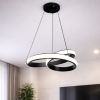 Підвісна LED люстрадо 20 м²  "Чорна спіраль" 122W (B6BK)