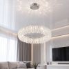 Сучасна підвісна LED-люстра 104 см у хромованому кольорі 75W (505/600CH)