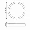 Круглий накладний LED-світильник 18W 5000K Чорного кольору VL-DLRS-185B) VIDEX