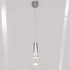 Сучасний LED підвіс у сріблі з ефектом бульбашок "Crystal Bubble Chrome", 4W (J2546-1HR)