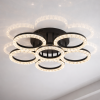 Світлодіодна Led люстра до 25м² круглої форми 133Вт черний корпус (MX4770/5+1BK)