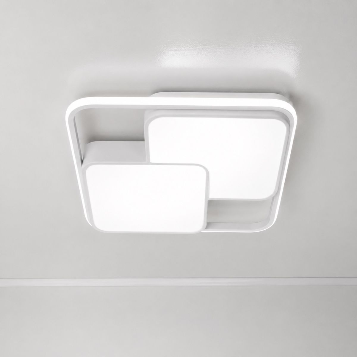 Світлодіодна стельова Led люстра 140Wt Simple Forms (8811-500 WH)