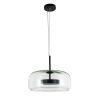 Світлодіодний підвісний Led світильник 9W "Art Glass Cylinder Clear"(909XL158-1 BK+CL)