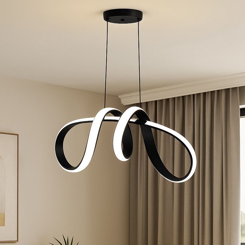 Підвісна Led люстра Infinity Line Black 150W довжина 78 см чорний корпус (B11BK)