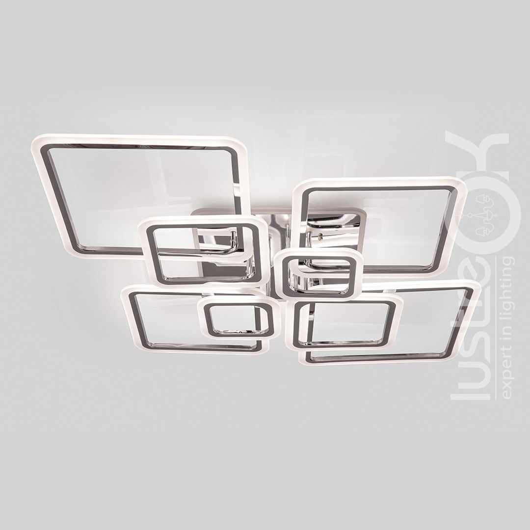 Led люстра 226 Вт на велику кімнату до 30-35 м² з пультом керування (1140/8 HR)