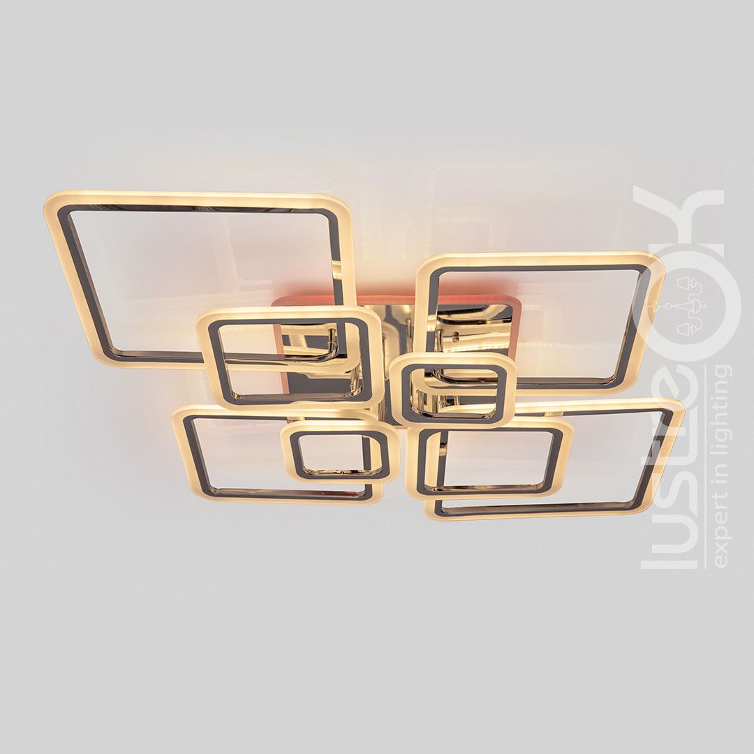 Led люстра 226 Вт на велику кімнату до 30-35 м² з пультом керування (1140/8 HR)