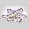 Велика LED-люстра 165 Вт з пультом до 30 м для великих кімнат (8092/6+3WH LED 3color dimmer)
