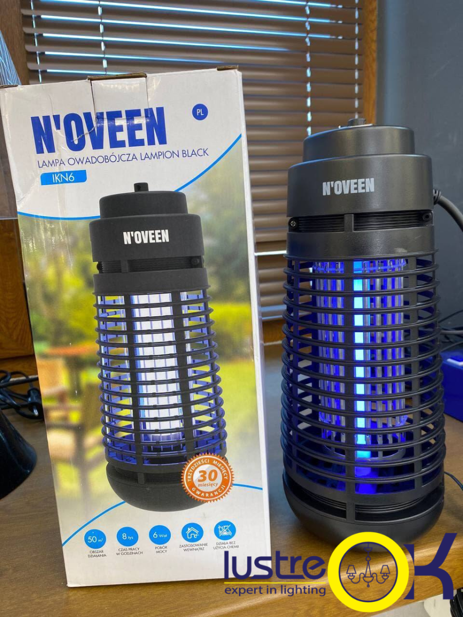 Електричний знищувач комах Noveen IKN-6 (для приміщень та терас до 50 м²)