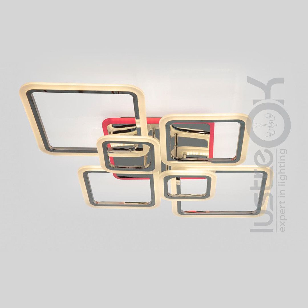 Светодиодная LED люстра с RGB подсветкой и пультом, 150 Вт, до 25 м² 1140/6 HR