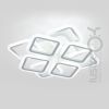 Світлодіодна Led люстра до 20 м² з пультом керування 144 Вт біла (1136/4+4 Wh)
