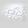 Світлодіодна Led люстра до 20 м² з пультом керування 144 Вт біла (1136/4+4 Wh)