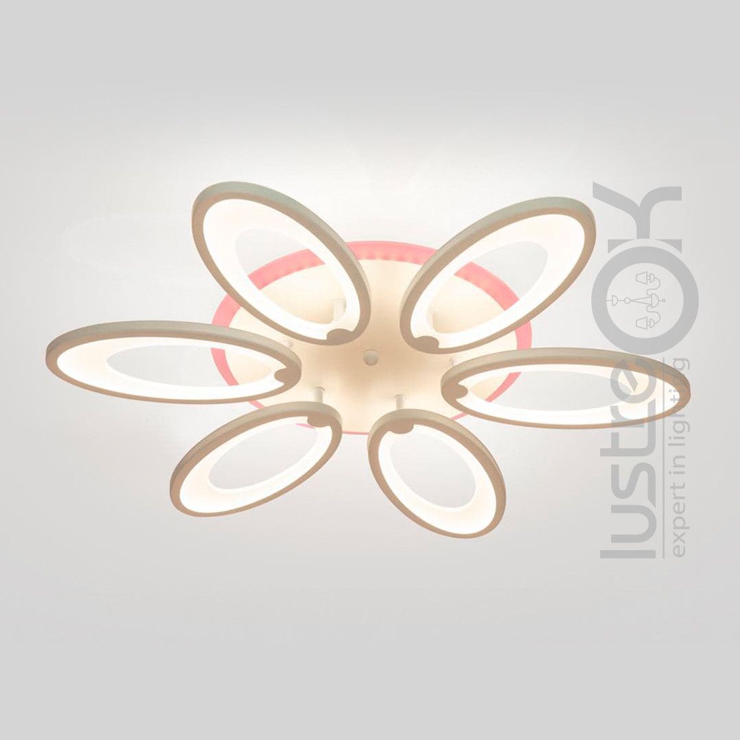 Потолочная светодиодная Led люстра  до 20 м² с пультом управления 134 Wt (1122/6 Wh)