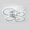 Люстра Led до 20 м² з пультом керування 140 Вт срібна (1126/6 Hr)