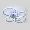 Люстра Led до 20 м² з пультом керування 140 Вт срібна (1126/6 Hr)
