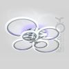 Люстра Led до 20 м² з пультом керування 140 Вт срібна (1126/6 Hr)