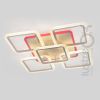 Квадратна LED люстра з пультом до 20 м² біла 150W з RGB підсвічуванням (87-CW8036/4+1 WH RGB)