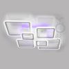 Led люстра у білому корпусі до 25 м²  форма ромби 150Wt (1140/6WT)