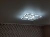 Люстра Led 150 Вт с пультом бело черная квадратной формы до 20 м²