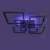 Люстра світлодіодна Led до 30-35 м² з пультом керування 226 Вт чорно-біла (1140/8 BK)