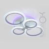 Led люстра 96Вт з регулюванням яскравості та пультом до 18 м² (1126/4 Wh RGB)