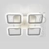 Led люстра до 15 м² с пультом управления квадратная белая AS8060/4WH LED 3color