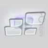 Стельова Led люстра до 18 м² з пультом 120 Вт біла (1115/2+2 Wh)