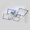 Led люстра 20м² з пультом 115 Wt у сріблі Diasha (A8160/6HR LED 3color)