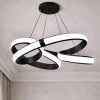 Підвісна led люстра до 20м² чорна спіраль 151 Wt (B5BK)