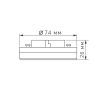 LED лампа VIDEX GX53 8W 3000K (тепле світло)