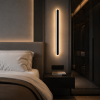 Довге лінійне настінне Led бра 80 смчорного кольору  20W Minimalism Line Black (6334/80BK)