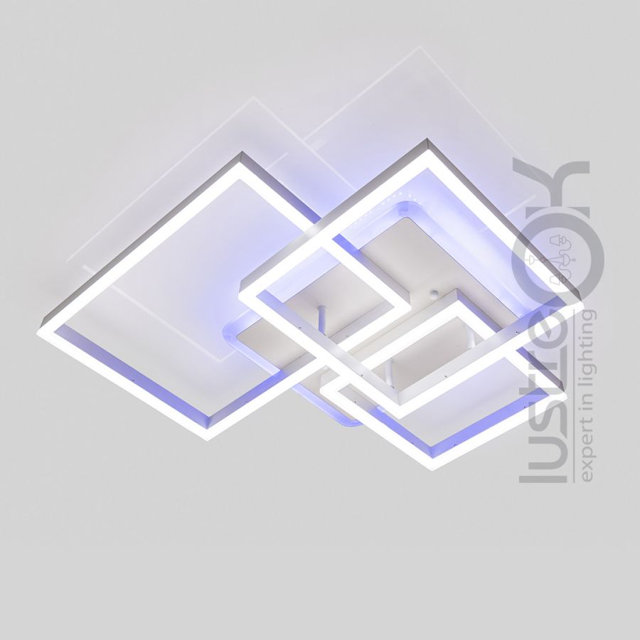 Світлодіодна люстра з пультом до 20 м² 130W 7006WH LED 3color