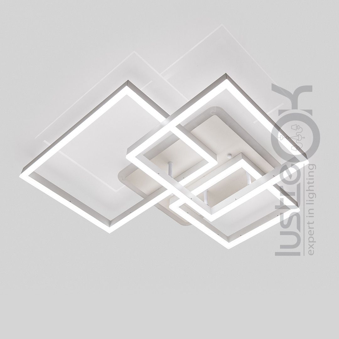 Світлодіодна люстра з пультом до 20 м² 130W 7006WH LED 3color