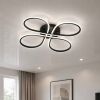 Світлодіодна LED люстра 100W з пульт до 18м² чорна люстра 40 см MOODY (A3013-4-400 BK)