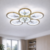 Яскрава світлодіодна LED люстра до 18 м²  з пультом  105 Вт (8135/5+1G LED 3color)