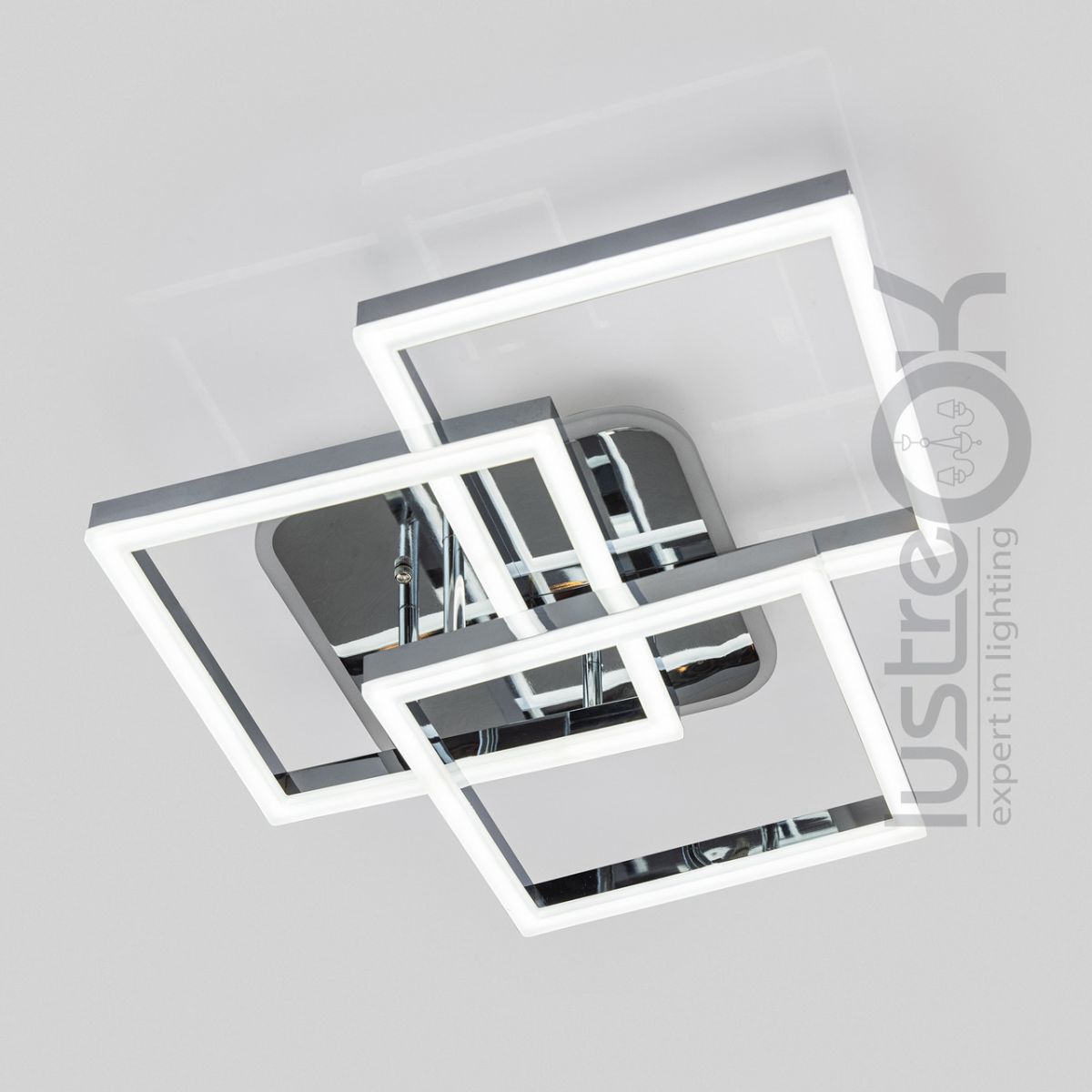 Стельова світлодіодна LED люстра з пультом до 18 м² 120 Вт MX11058/3L HR LED 3color dimmer